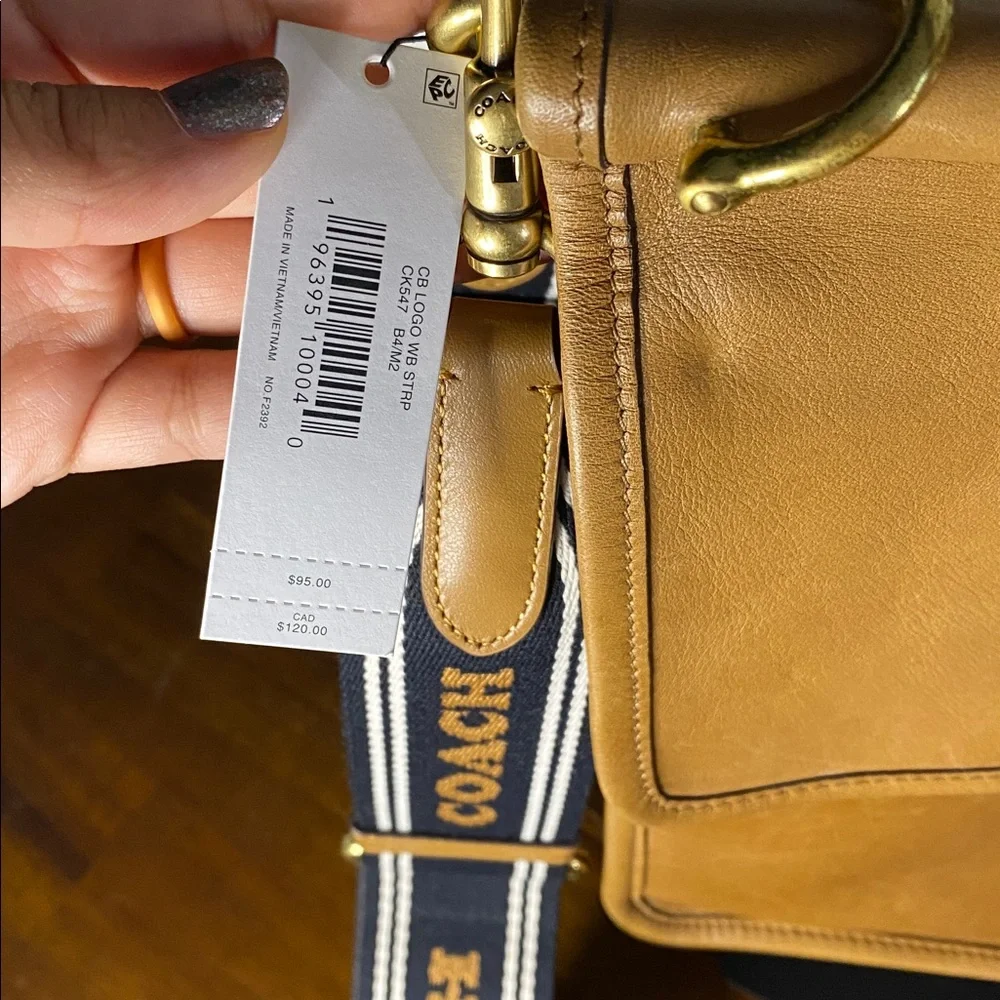 Vintage Coach Willis 9927 Camel and NWT CK547 Webbing Strap, NO ORIGINAL STRAP - Picture 16 of 16